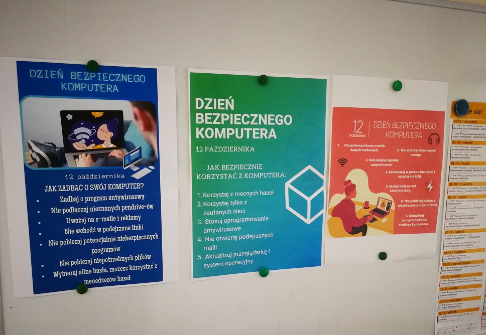 dzień bezpuiecznego komputera 12 października Liceum